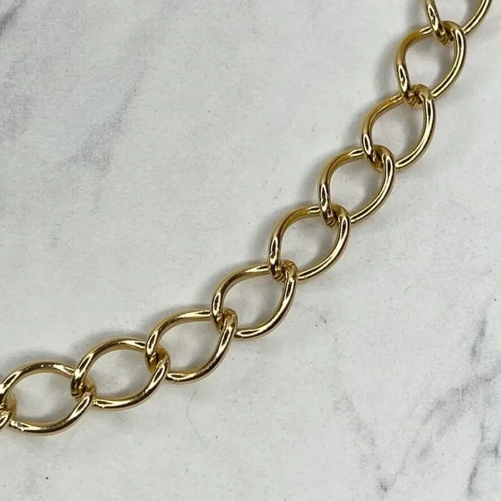 Gold Chain Link Belt with Tassel Charm - Size XS/S - 35